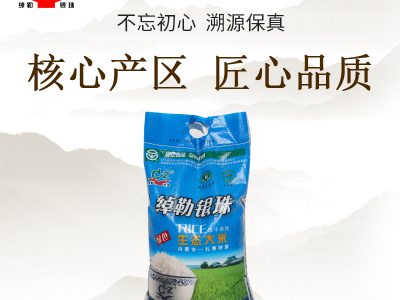 兴安盟大米 绰勒银珠 鱼稻共生绿色大米10kg 蓝袋20斤
